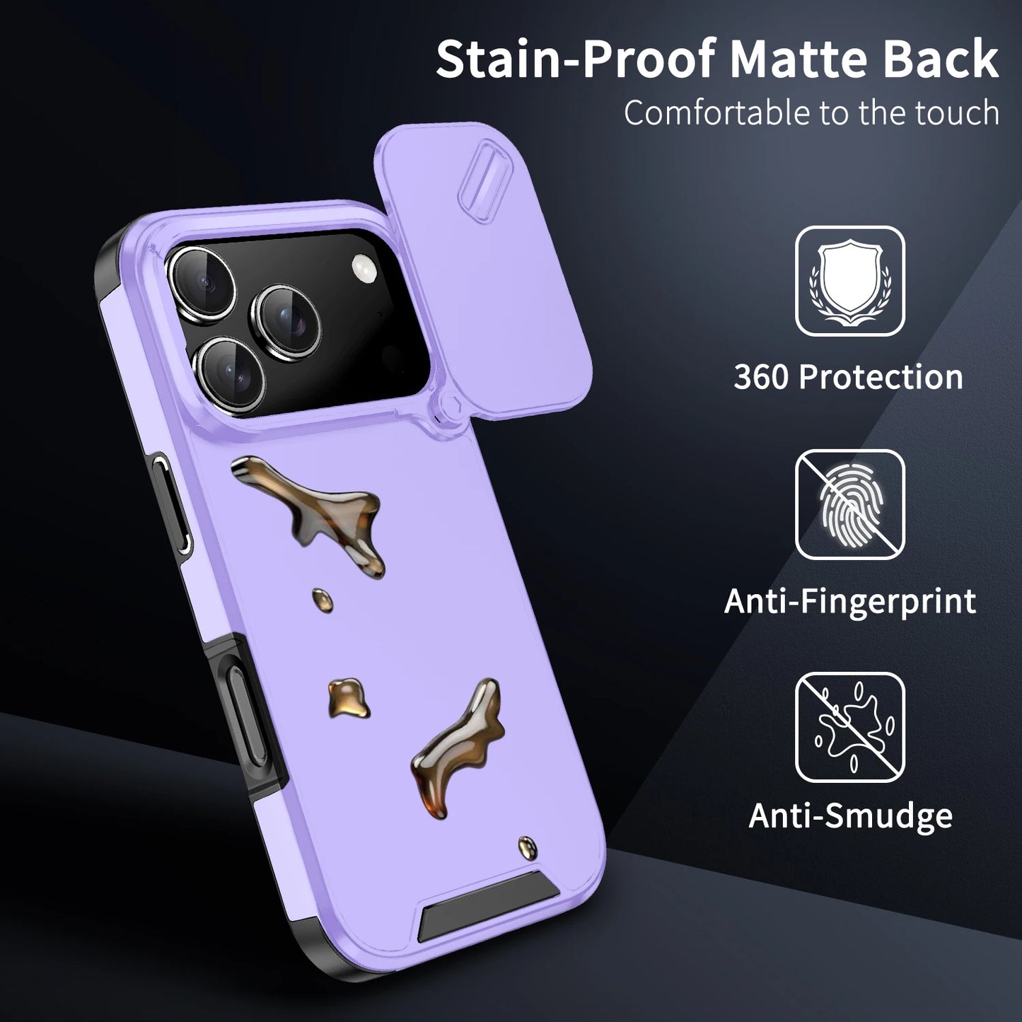 Anti-Collision Shockproof Case for 17 Pro Max 17Air 17Pro 16E Cover Slide Camera Protective Cases for 17 Air Cover