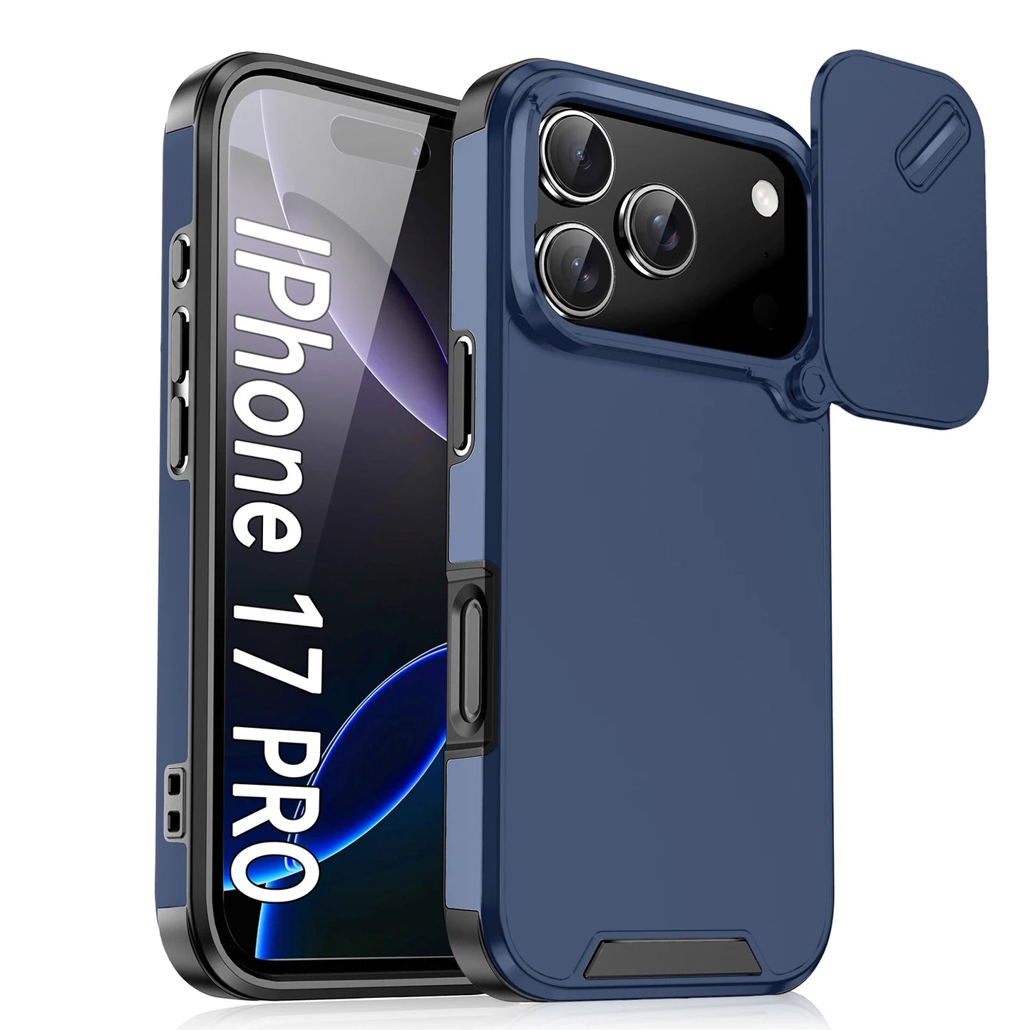 Anti-Collision Shockproof Case for 17 Pro Max 17Air 17Pro 16E Cover Slide Camera Protective Cases for 17 Air Cover